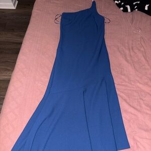Abercrombie & Fitch Blue Satin Dress